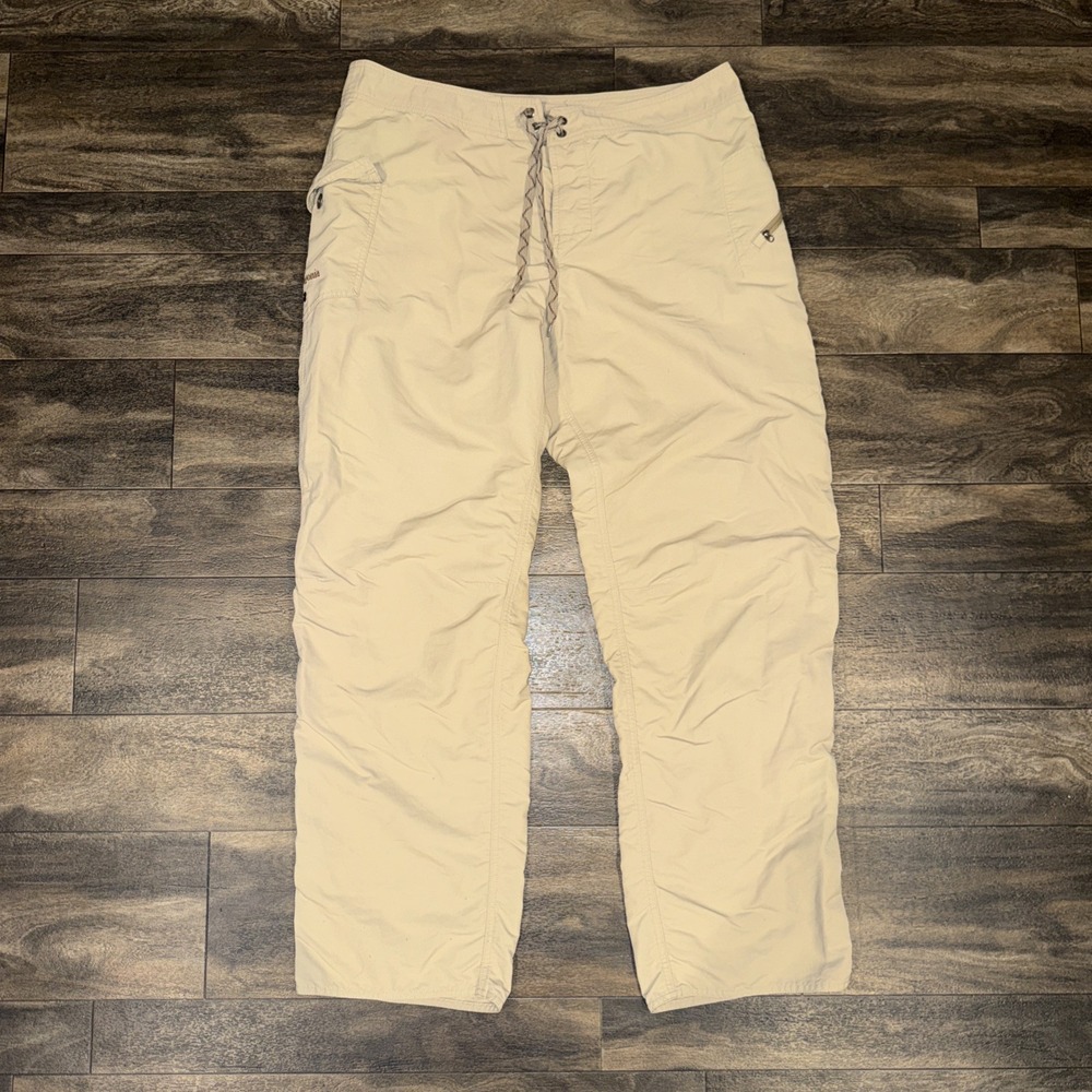 Patagonia Lightweight Nylon Utility Hiking Pants Relaxed Fit Men's 38x30 Beige